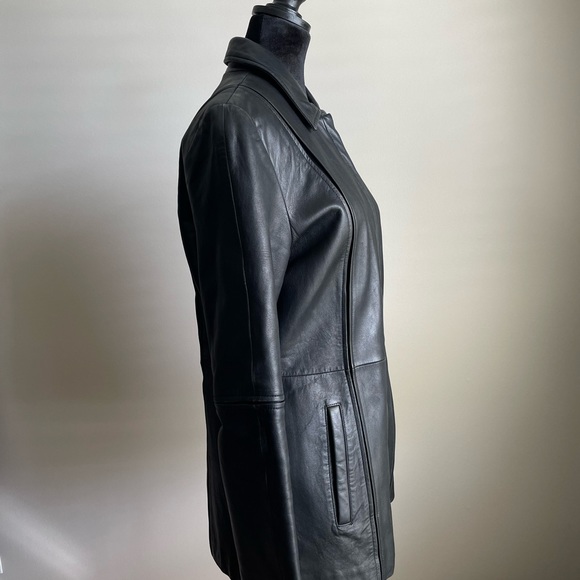 SOLD Black Vintage Danier Leather Jacket - Picture 3 of 16